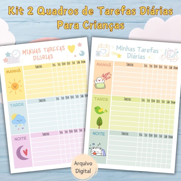 Quadros Minhas Tarefas Diárias