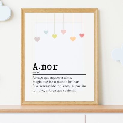 Arte para Quadro - Significado de Amor
