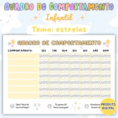 Quadro de Comportamento - Estrelas