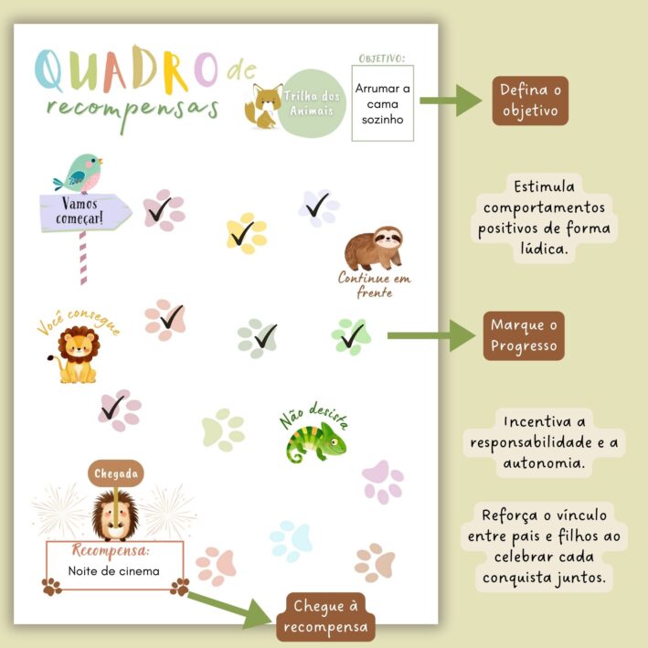 Quadros de Recompensas - Animais da Floresta - Imagem 4