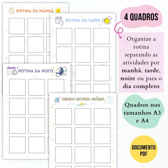 Kit Organizador de Rotina Infantil - Imagem 2