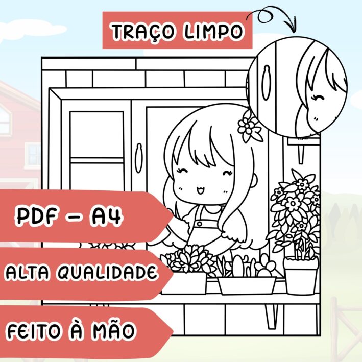 Páginas para Colorir - Pequenas Fazendeiras - Imagem 2