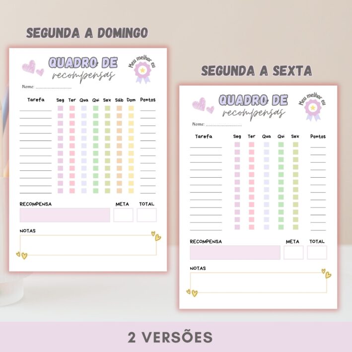 Quadro de Recompensas - Meu Melhor Eu - Imagem 2