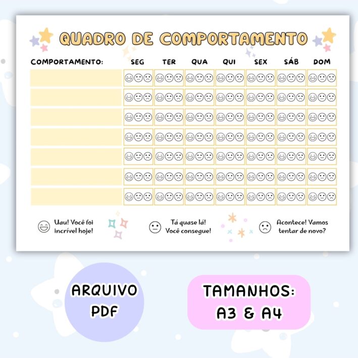 Quadro de Comportamento - Estrelas - Imagem 2