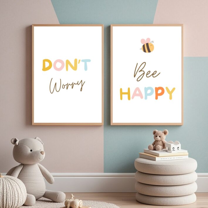 Arte para Quadro – Bee Happy - Imagem 3