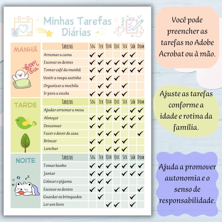 Quadros Minhas Tarefas Diárias - Imagem 4