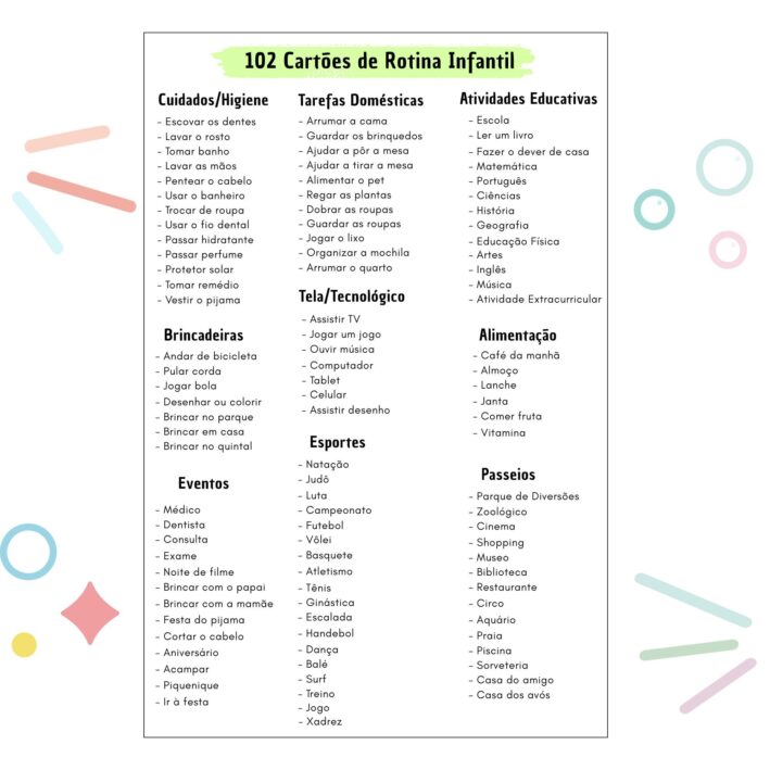 Kit Organizador de Rotina Infantil - Imagem 5