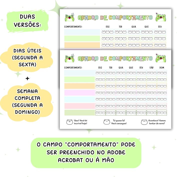 Quadro de Comportamento - Sapinho - Imagem 5
