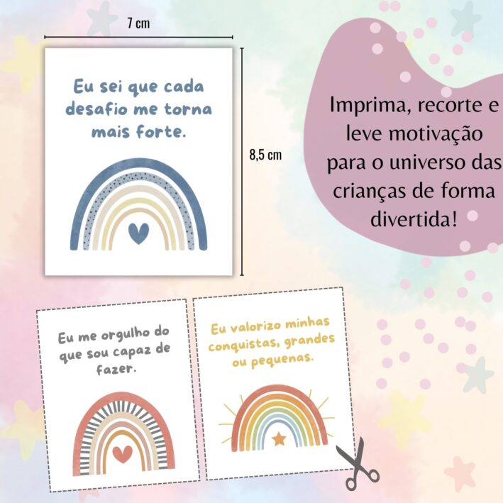 42 Cartões Motivacionais - Arco-Íris - Imagem 3