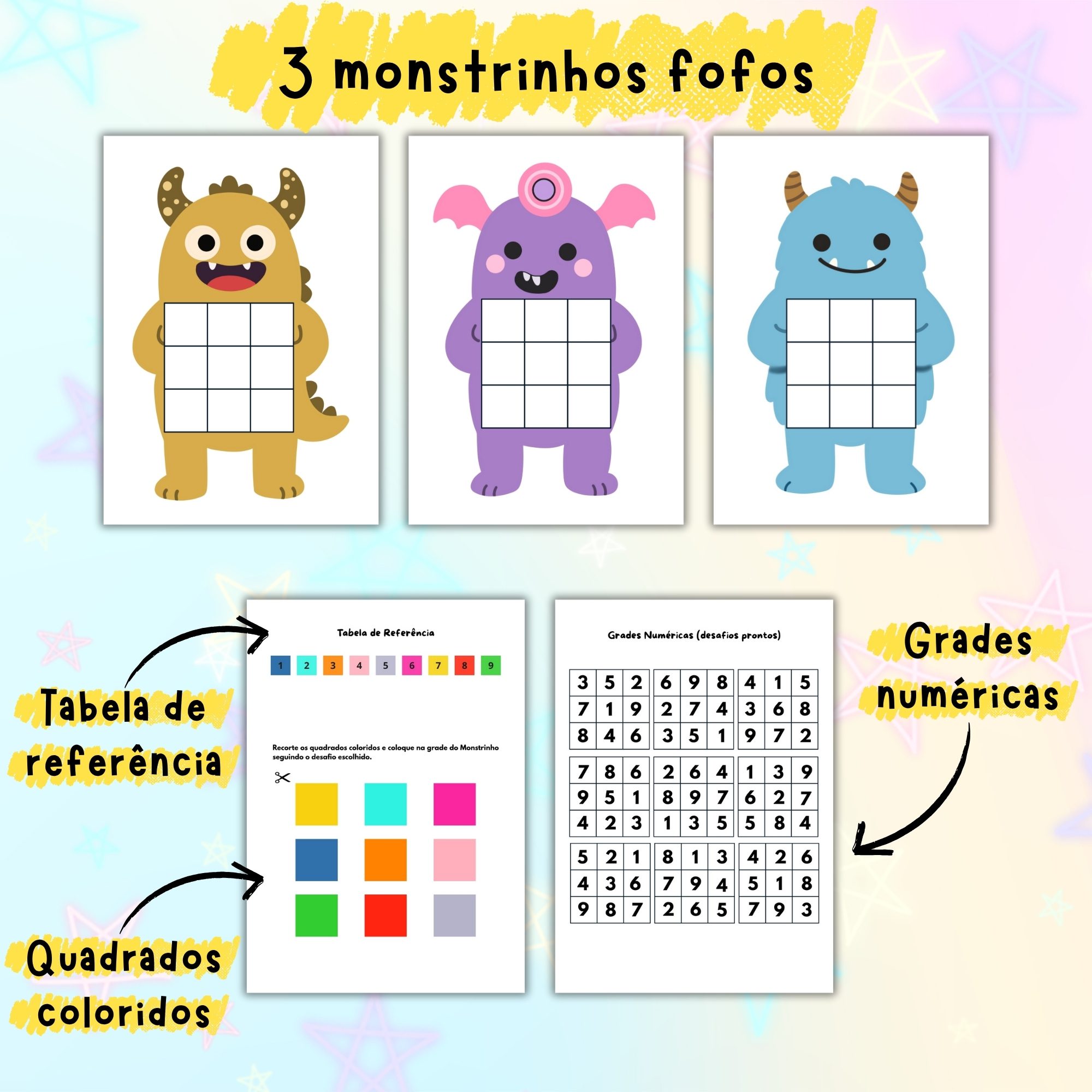 Puzzle do Monstrinho – Cores e Números - Imagem 2
