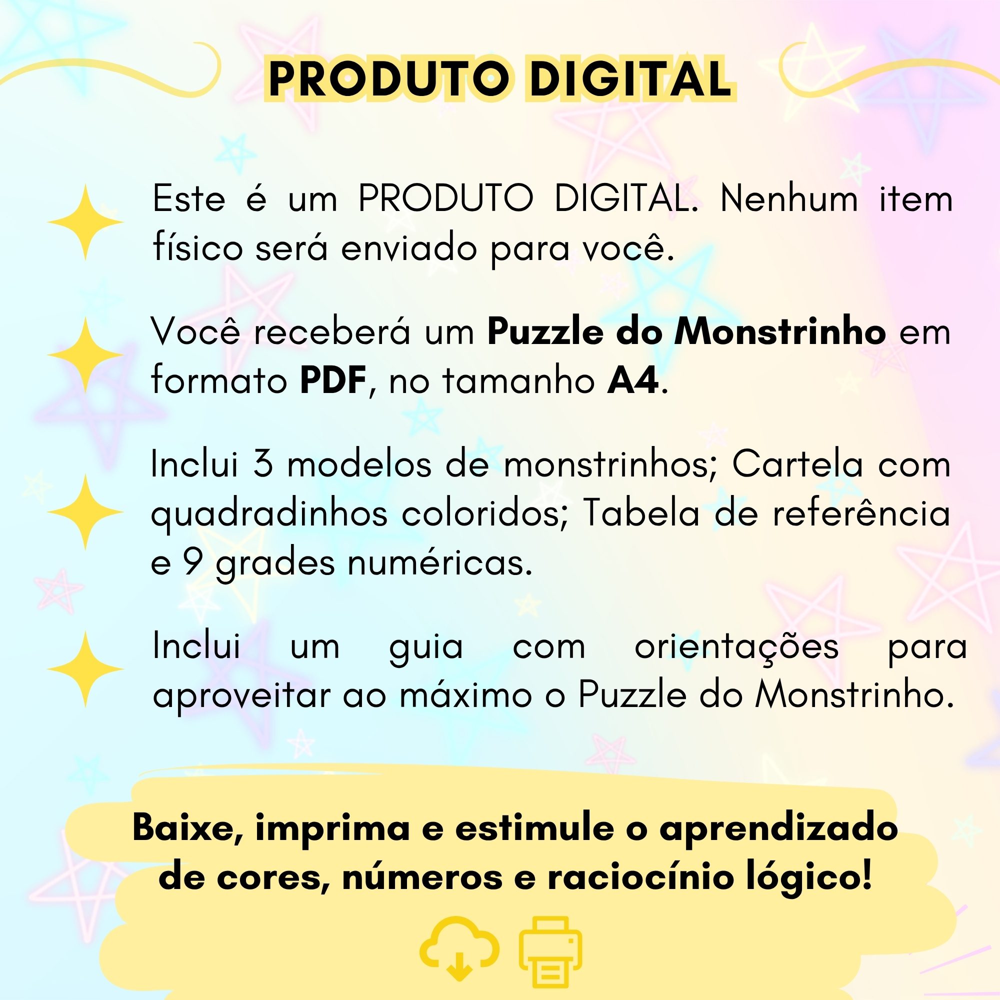 Puzzle do Monstrinho – Cores e Números - Imagem 5